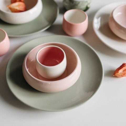 Taza de cerámica esmaltada