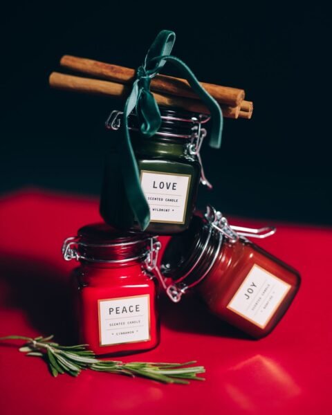 Vela de soja aromática